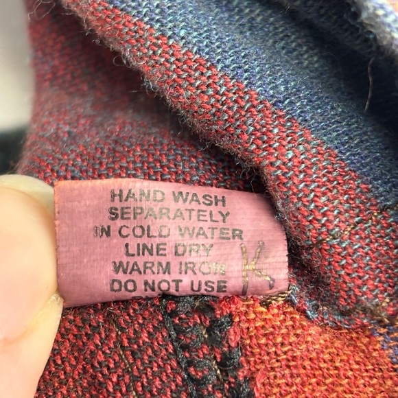 100% Cotton Nepal Overall Jumpsuit Bibs check colorful M/L Floral Boho Hippie - Picture 4 of 6